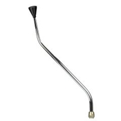 CM Shifter GM TH350 Chrome 23" Double Bend Lever Hi-Tech Black Knob