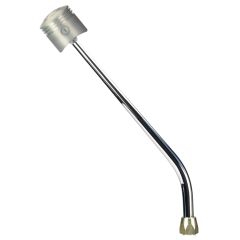 CM Shifter GM TH400 Chrome 16" Single Bend Lever Piston Knob