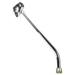 CM Shifter GM TH350 Chrome 16" Single Bend Lever Skull Knob