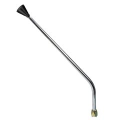 CM Shifter GM TH350 Chrome 23" Single Bend Lever Hi-Tech Black Knob