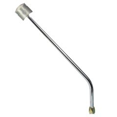 CM Shifter GM TH400 Chrome 23" Single Bend Lever Piston Knob