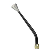 CM Shifter GM TH350 Black 12" Single Bend Lever Hi-Tech Knob