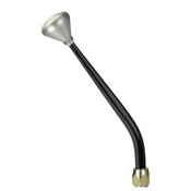 CM Shifter GM TH350 Black 12" Single Bend Lever Mushroom Knob