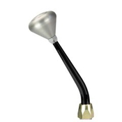 CM Shifter GM TH350 Black 8" Single Bend Lever Mushroom Knob