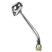 CM Shifter GM TH350 Chrome 10" Single Bend Lever Skull Knob