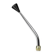 CM Shifter GM TH350 Chrome 12" Single Bend Lever Hi-Tech Black Knob
