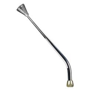 CM Shifter GM TH350 Chrome 16" Single Bend Lever Hi-Tech Polished Knob