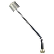 CM Shifter GM TH350 Chrome 16" Single Bend Lever Piston Knob