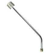 CM Shifter GM TH400 Chrome 23" Single Bend Lever Piston Knob