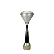 CM Shifter GM 200-4R Black 6" Straight Lever Mushroom Knob
