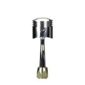 CM Shifter GM 200-4R Chrome 6" Straight Lever Piston Polished Knob