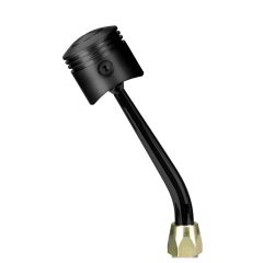 CM Shifter Chrysler 518 Black 8" Single Bend Lever Piston Black Knob