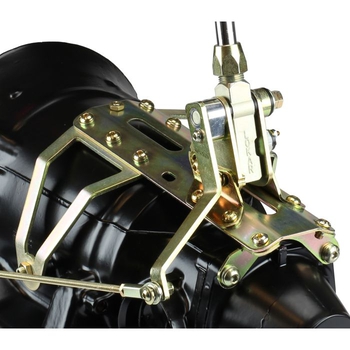 CM Shifter Chrysler Hemi Chrome 23" Double Bend Lever Mushroom Black Knob