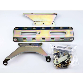 CM Shifter Chrysler Hemi Chrome 23" Double Bend Lever Mushroom Black Knob