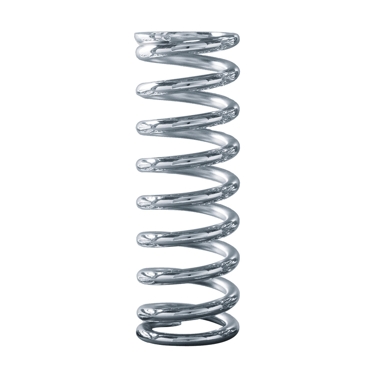 Chrome Coil Spring, 14 in., 2-1/2 in. ID, 150 lbs. / in.