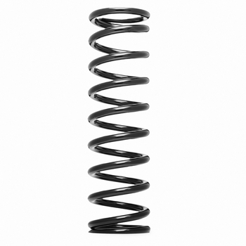 High Travel Coil Spring, 14 in., 2-1/2 in. ID, 130 lbs. / in., Straight, Black