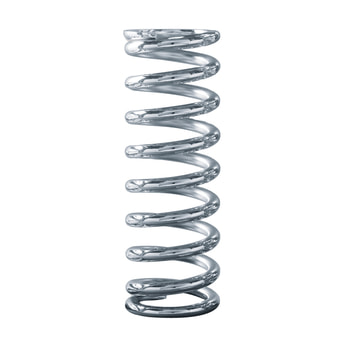 Chrome Coil Spring, 12 in., 2-1/2 in. ID, 250 lbs. / in.