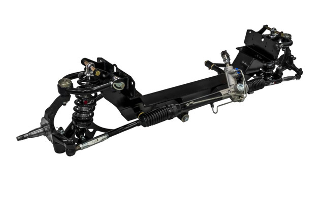 Front Coilover System, 61-71 D100, Double Adjustable, 3-4in. Drop