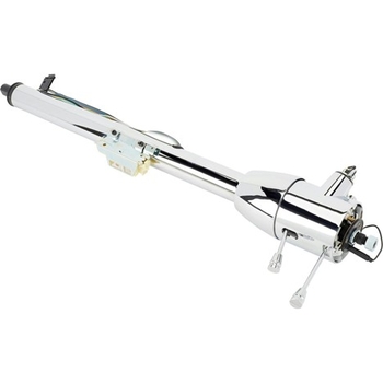 30" Floor Shift Column Chrome Finish w/ Keyed Ignition (3/4 DD)