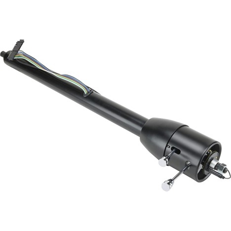 30" Floor Shift Tilt Steering Column Black Finish
